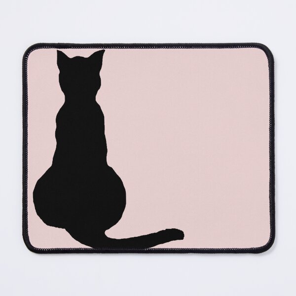Item preview, Back View Of An Insubordinate Cat Black Silhouette designed and sold by taiche.