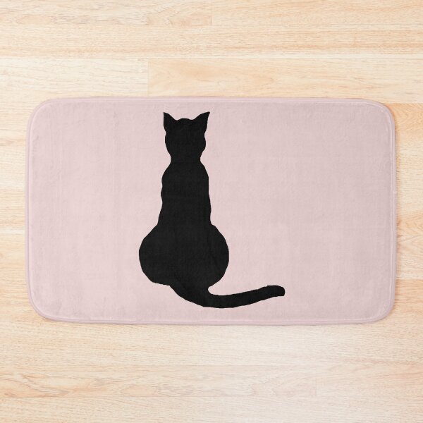 Item preview, Back View Of An Insubordinate Cat Black Silhouette designed and sold by taiche.