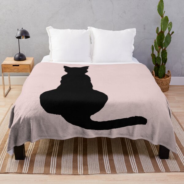 Item preview, Back View Of An Insubordinate Cat Black Silhouette designed and sold by taiche.