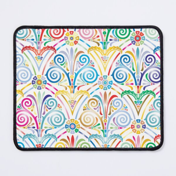 Item preview, Colorful Art Deco Swirl Pattern designed and sold by reanacreations.