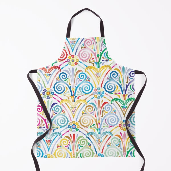 Item preview, Colorful Art Deco Swirl Pattern designed and sold by reanacreations.