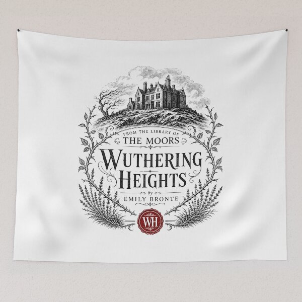 Item preview, Wuthering Heights From The Library Of The Moors Bookplate designed and sold by Fenay Designs.