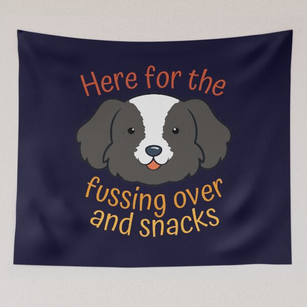 Item preview, Here For The Fussing Over and Snacks Funny Lowchen Dog  designed and sold by glowvim.