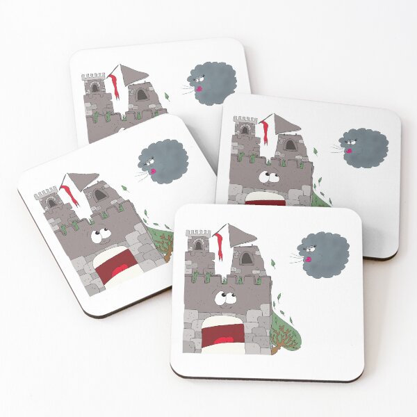 Item preview, Mind-Blown Castle Cartoon | Funny Cloud Meme Sticker designed and sold by MyxaART.