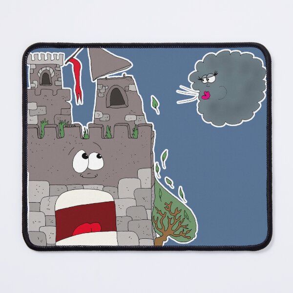 Item preview, Mind-Blown Castle Cartoon | Funny Cloud Meme Sticker designed and sold by MyxaART.