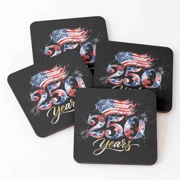 Item preview, America 250 Years Patriotic Watercolor Splash Shirt designed and sold by TeNovaStudio ⭐⭐⭐⭐⭐.