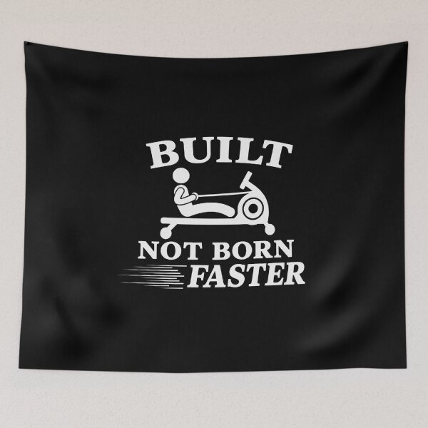 Item preview, Built Not Born Faster Rowing Machine Gym Fitness Gift T-Shirt designed and sold by Digistore1221.