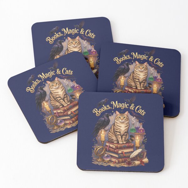 Item preview, Books, Magic & Cats | Cozy Fantasy Witchcore Cat Design designed and sold by PatsiRose.