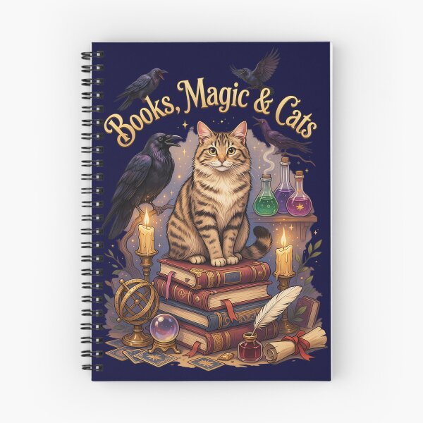 Item preview, Books, Magic & Cats | Cozy Fantasy Witchcore Cat Design designed and sold by PatsiRose.
