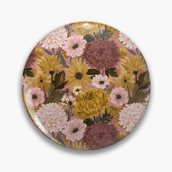 Item preview, Delicate Chrysanthemum Floral  - Retro Flower Floral   - Retirement Gifts for Wife designed and sold by RoyalStarsPatts.