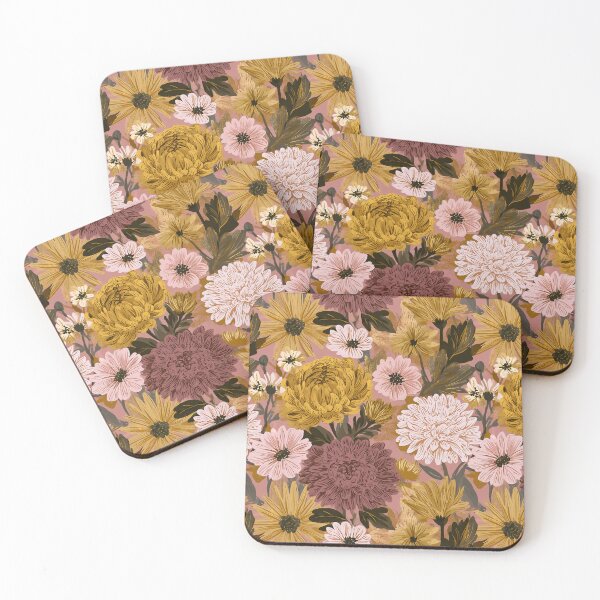 Item preview, Delicate Chrysanthemum Floral  - Retro Flower Floral   - Retirement Gifts for Wife designed and sold by RoyalStarsPatts.