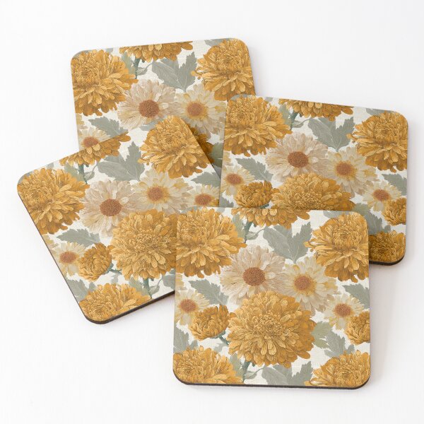 Item preview, Wild Chrysanthemum  - Retro Flower Floral   - Retirement Gifts for Husband designed and sold by RoyalStarsPatts.