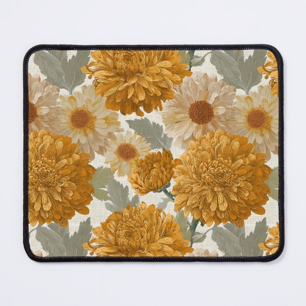 Item preview, Wild Chrysanthemum  - Retro Flower Floral   - Retirement Gifts for Husband designed and sold by RoyalStarsPatts.