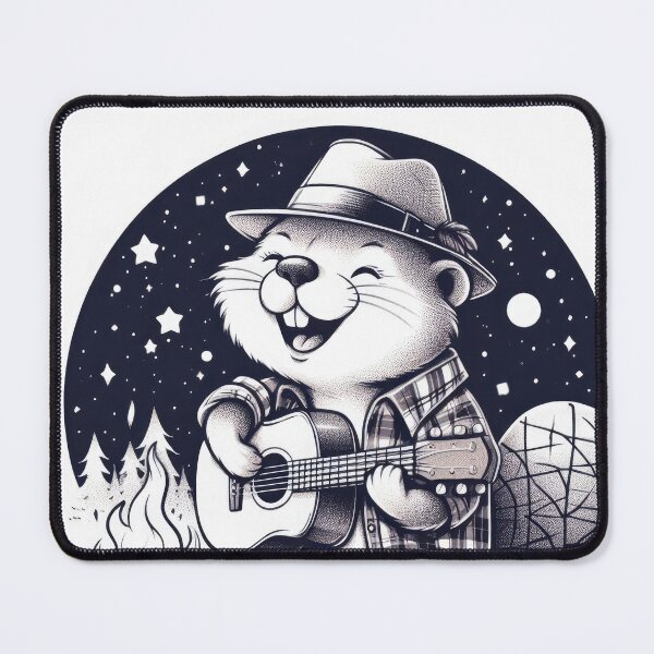 Item preview, Beaver Playing Guitar designed and sold by Art School Dropout.