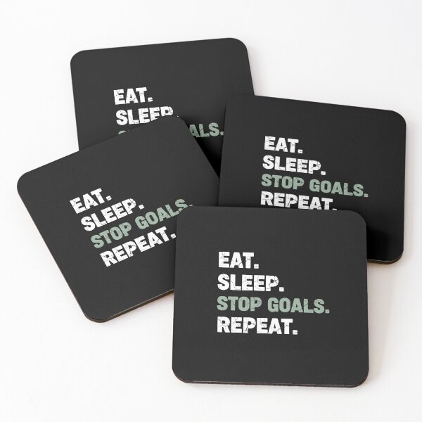 Item preview, Eat Sleep Stop Goals Repeat Ironic Daily Routine Humor designed and sold by PopStars1993.