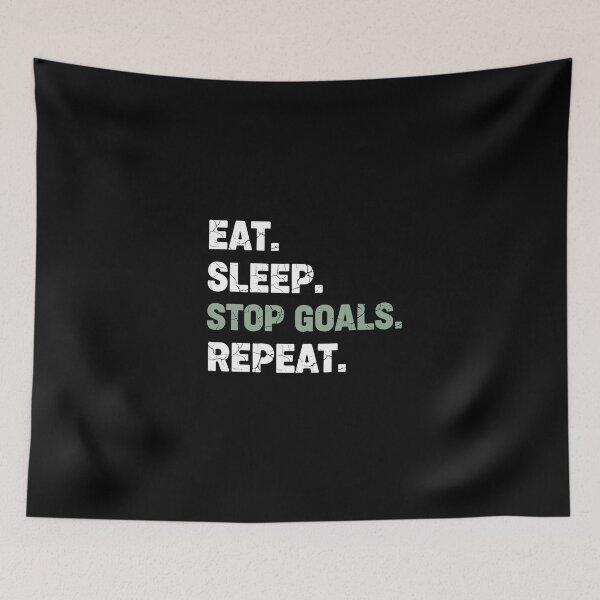 Item preview, Eat Sleep Stop Goals Repeat Ironic Daily Routine Humor designed and sold by PopStars1993.