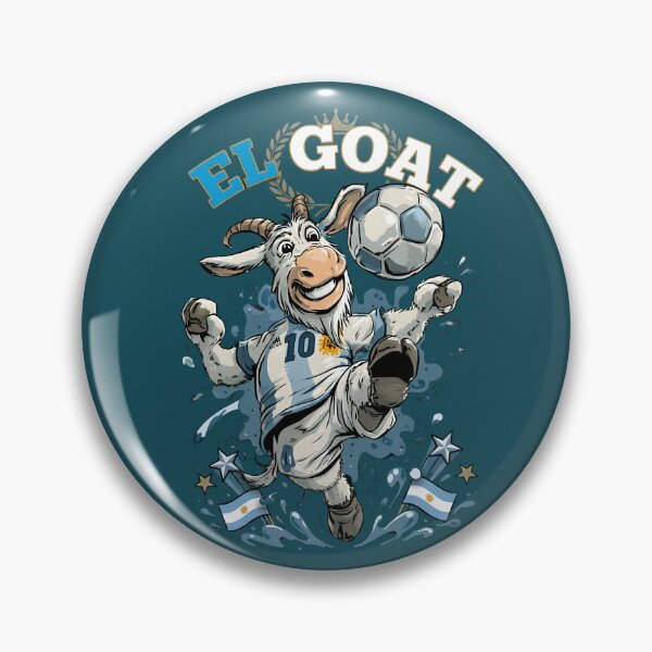 Item preview, El GOAT Argentina Football Soccer Cartoon Sticker designed and sold by digitalbob60.