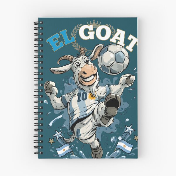 Item preview, El GOAT Argentina Football Soccer Cartoon Sticker designed and sold by digitalbob60.