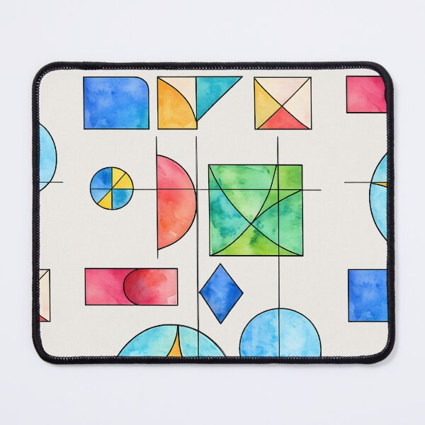 Item preview, Modern Geometric Watercolor Abstract Shapes designed and sold by blankTeeShirt.
