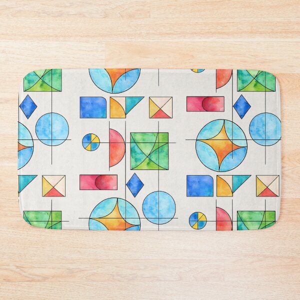 Item preview, Modern Geometric Watercolor Abstract Shapes designed and sold by blankTeeShirt.