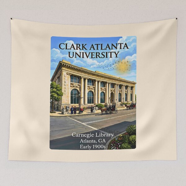 Item preview, Temple of Knowledge Carnegie Library Poster designed and sold by EvergreenPark - Tee Studio.