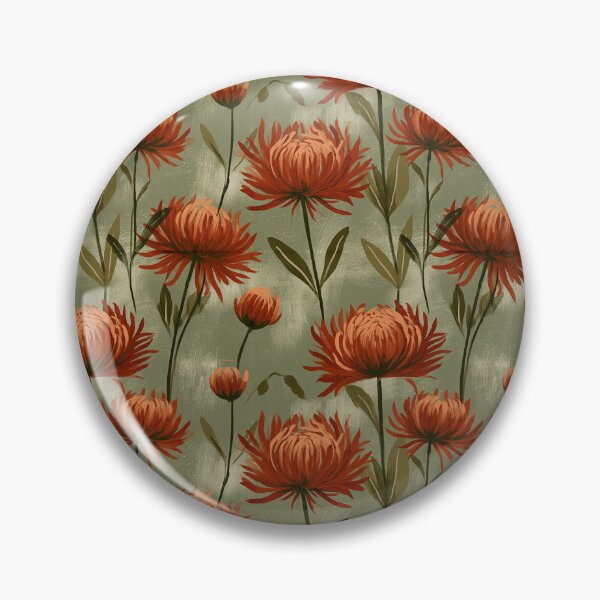 Item preview, Elegant Chrysanthemum Print  - Birth Flower Pattern   - Secret Santa Gifts designed and sold by RoyalStarsPatts.