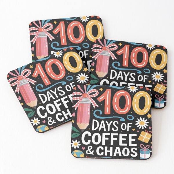 Item preview, 100th Day of School Teacher 100 Days Coffee Books designed and sold by MutedMoods.