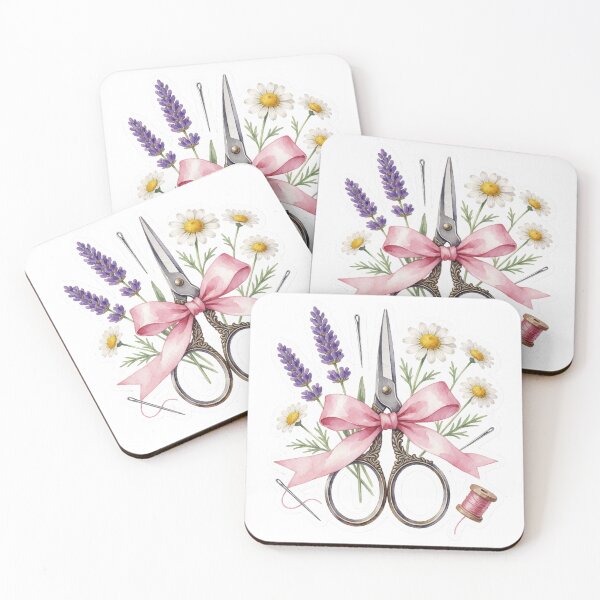 Item preview, Vintage Sewing Scissors Floral Illustration designed and sold by AillustriaAK.