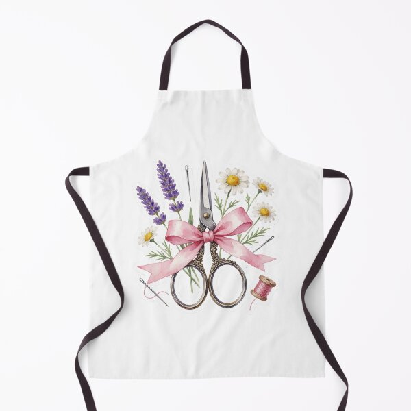 Item preview, Vintage Sewing Scissors Floral Illustration designed and sold by AillustriaAK.