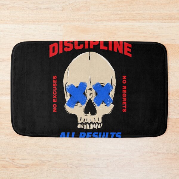 Item preview, Discipline No Excuses Skull Gym Motivation Fitness Gift T-Shirt designed and sold by Digistore1221.
