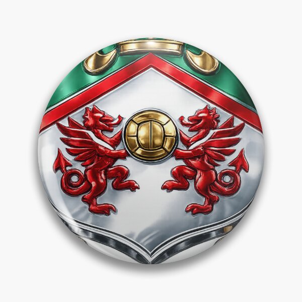 Item preview, Wrexham AFC Chrome Logo designed and sold by JC's Cards & More.