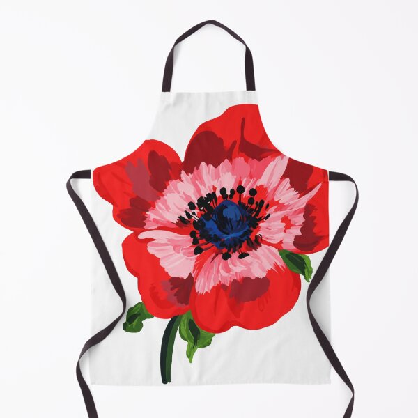Item preview, Red Anemone Botanical Illustration designed and sold by minbadesign.