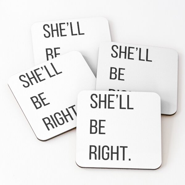 Item preview, She'll Be Right. | Classic Australian Slang Minimalist Typography T-Shirt designed and sold by OveloStudios.