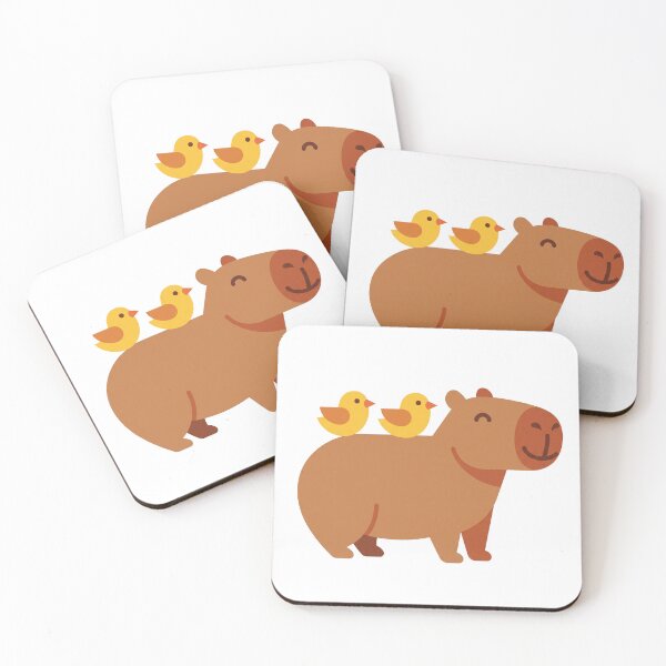 Item preview, Friendly Capybara with Birds Friendship Sticker designed and sold by kdonefive.