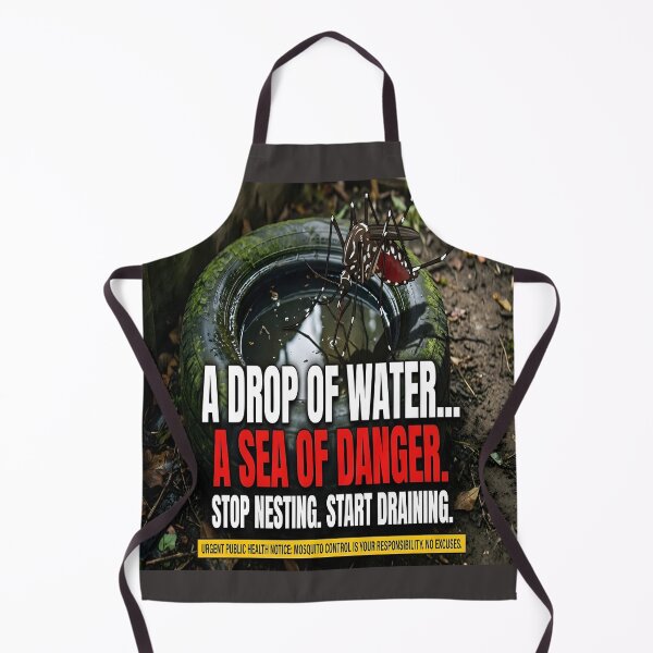 Item preview, Dengue Mosquito Breeding in Stagnant Tire Water: Urgent Source Reduction Ad designed and sold by Creative-RE.
