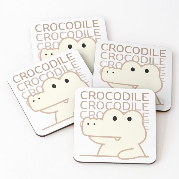 Item preview, Cute Peeking Crocodile Retro Typography designed and sold by JengPath.
