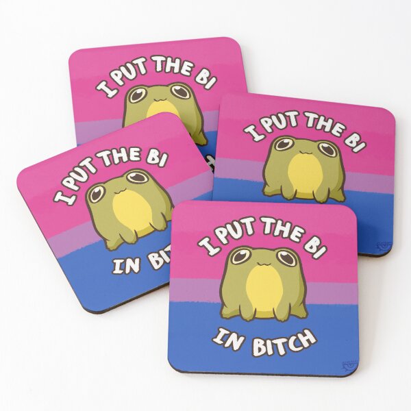 Item preview, I put the bi in bitch | pride frog  designed and sold by ZentropyArt.