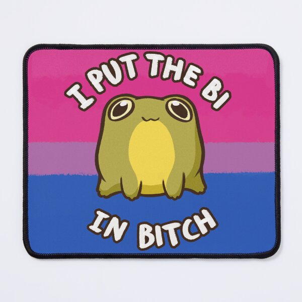 Item preview, I put the bi in bitch | pride frog  designed and sold by ZentropyArt.
