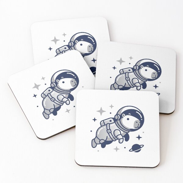 Item preview, Capybara Astronaut Space Explorer Sticker designed and sold by kdonefive.
