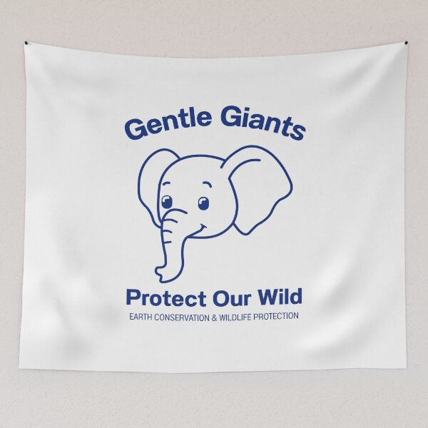 Item preview, Gentle Giants Protect Our Wild Elephant designed and sold by JengPath.