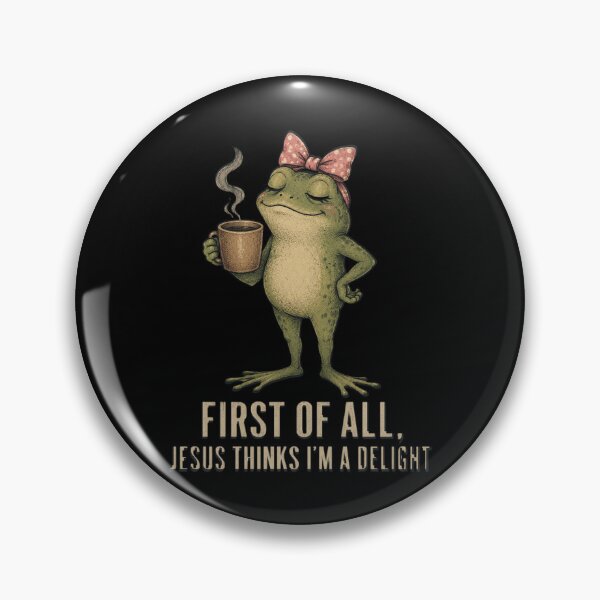 Item preview, First of All Jesus Thinks I'm a Delight Frog designed and sold by OlakunleOloroz.