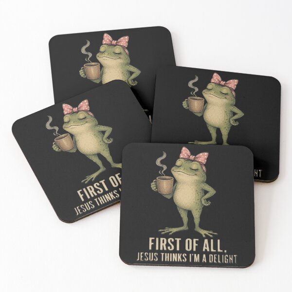 Item preview, First of All Jesus Thinks I'm a Delight Frog designed and sold by OlakunleOloroz.