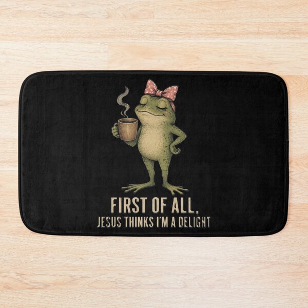 Item preview, First of All Jesus Thinks I'm a Delight Frog designed and sold by OlakunleOloroz.