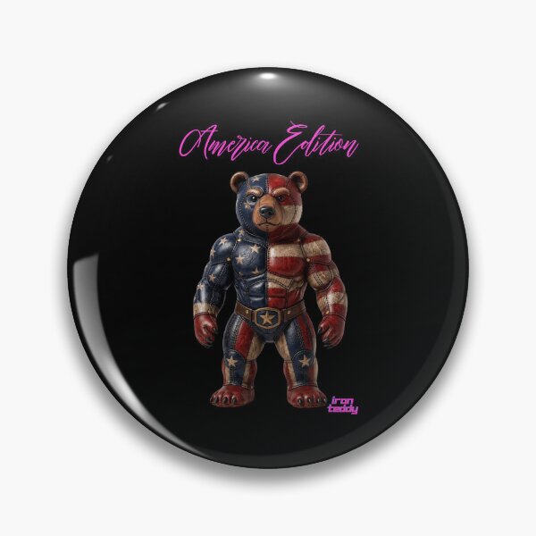 Item preview, Iron Teddy USA – Patriotic American Bear Warrior designed and sold by Woof-zil.