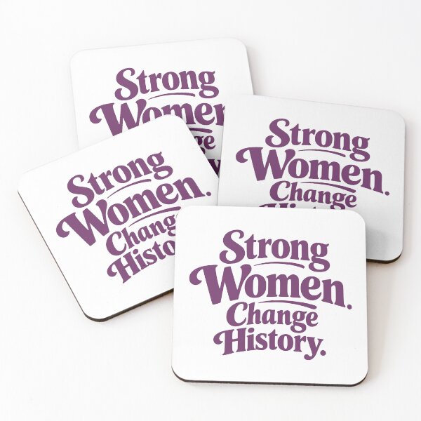 Item preview, Strong Women Change History Plum Typography T-Shirt | Feminist Empowerment Design designed and sold by Velora Printss.