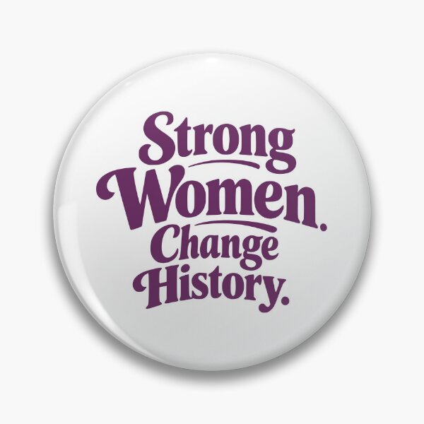Item preview, Strong Women Change History Plum Typography T-Shirt | Feminist Empowerment Design designed and sold by Velora Printss.