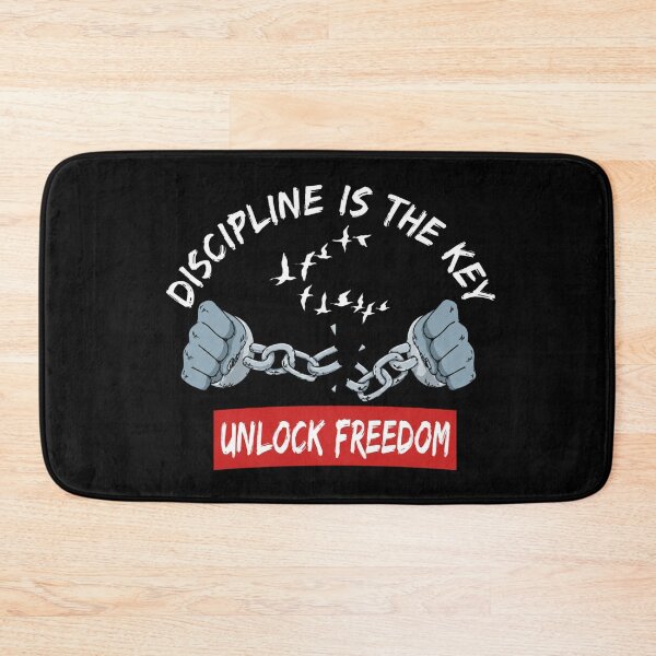 Item preview, Discipline Is The Key Unlock Freedom Gym Motivation Fitness Gift T-Shirt designed and sold by Digistore1221.