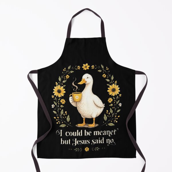 Item preview, I Could Be Meaner But Jesus Said No Funny Duck Coffee designed and sold by OlakunleOloroz.