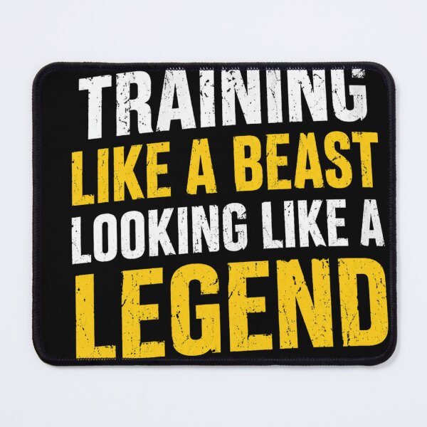 Item preview, Training Like A Beast Looking Like A Legend Gym Fitness Gift T-Shirt designed and sold by Digistore1221.