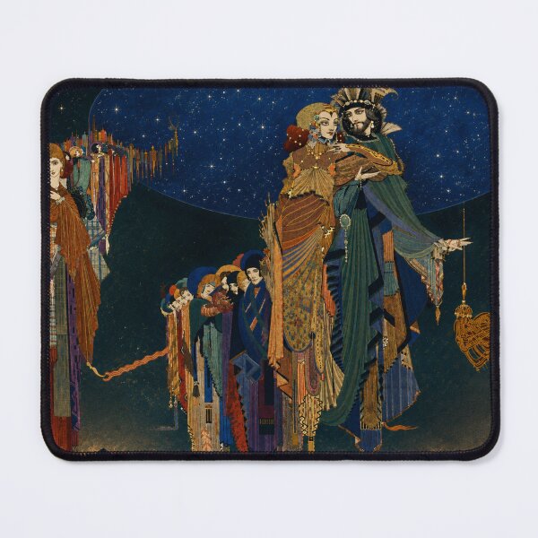 Item preview, Colloquy of Monos and Una by Harry Clarke - Art Nouveau Fantasy Illustration Gothic Romance Wall Art for Vintage Decor Lovers designed and sold by RickE.
